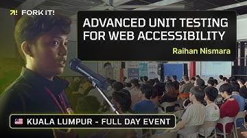 Advanced Unit Testing For Web Accessibility — Raihan Nismara