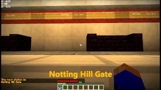 Minecraft Subway System | Stockstad | Full journey on the Central Line from Epping to Värtahamnen