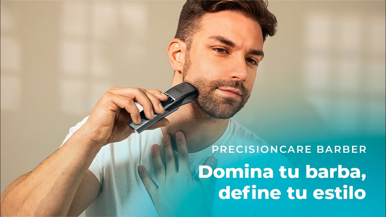 Barbeador sem fio PrecisionCare Barber, lâminas de aço inoxidável, autonomia de 1 hora