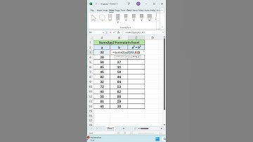 Excel Magic Formula | SUMX2PY2 Explained in 1 Minute! #ExcelShorts #excel #exceltips #exceltricks