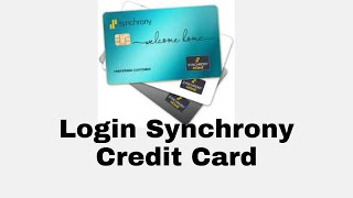 Banking Synchrony Credit Card Login