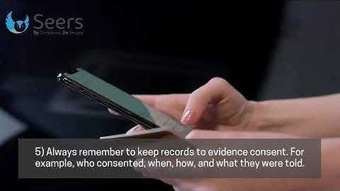 Consent for lawful basis