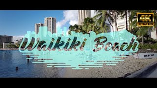 🇺🇸  Honolulu, HI - Waikiki Beach Strip - ASMR 4K Walking Tour