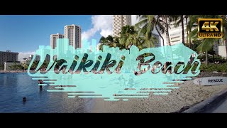 🇺🇸 Honolulu, HI - Waikiki Beach Strip - ASMR 4K Walking Tour