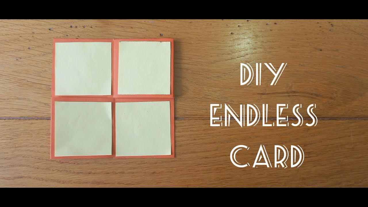 Endless Card Craft Paper Craft - Endless Card #papercraft #diycrafts #endlesscard # ...