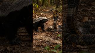 Honey Badger vs King Cobra | A Deadly Forest Encounter! 🦡🐍