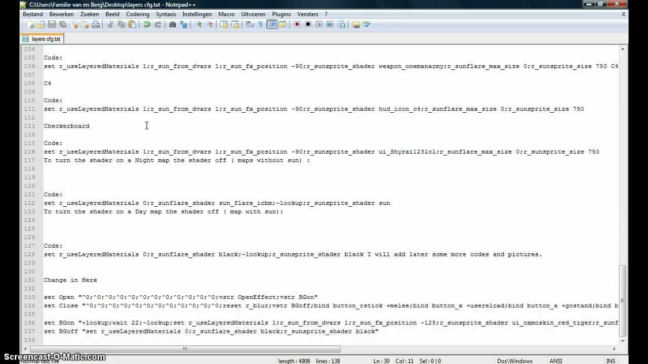 MW2 ALL SHADERS FOR A CFG MENU