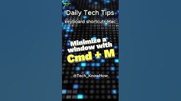 Minimize a window with Cmd + M | #mac #keyboardshortcut #savetime #foryou