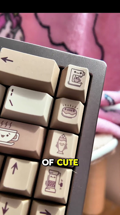 Would you use this keyboard? ☕️😳#customkeyboard #keyboard #coffee