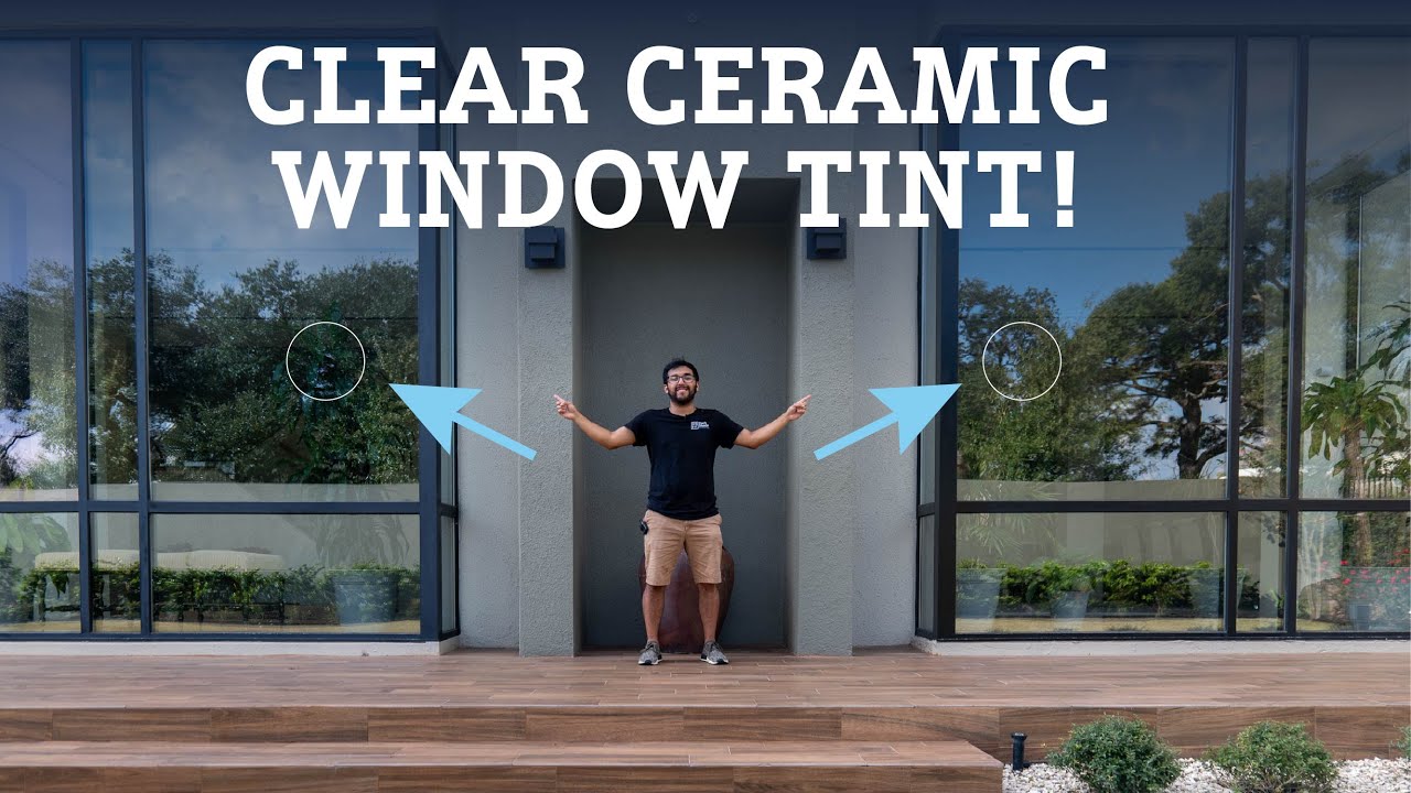Clear Ceramic Window Tint Installed On Home Windows For Top Heat Clear Ceramic Window Tint Installed On Home Windows For Top Heat