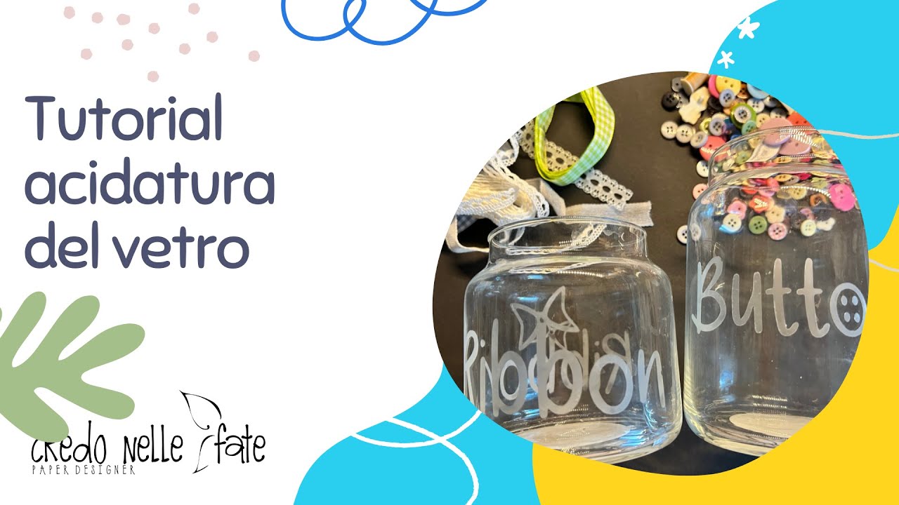 Tutorial - Acidatura del Vetro con Etchall Crema Acidante - Glass Etching with Etchall Etching Cream