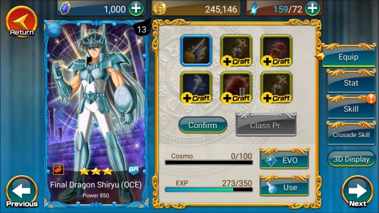 Guía Saint Seiya Zodiac Brave ; Final Dragon Shiryu (OCE) - YouTube