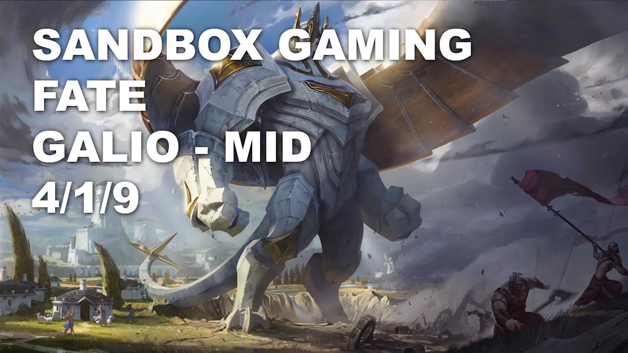 SANDBOX Gaming FATE Mid Galio vs Malzahar - KR Challenger Rank Game 10.7