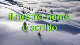 Video thumbnail of "il nostro nome e´scritto"