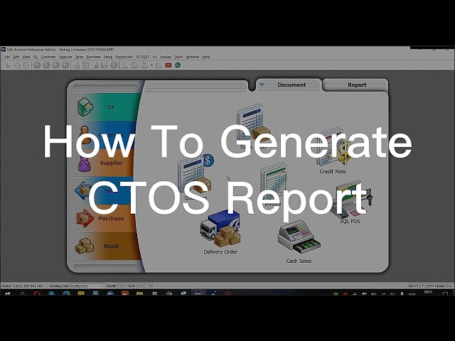 How To Generate Individual CTOS Report 如何生成個人CTOS報告 | SQL Accounting