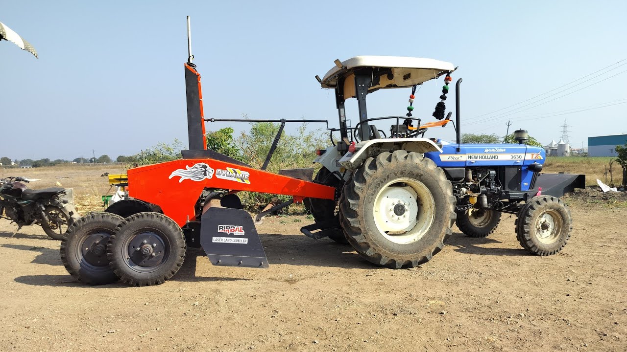 New side Laser land leveller with New holland 3630