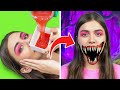 IS MY FRIEND A VAMPIRE?! 😱 Spooky Makeup Transformations &amp; DIY Halloween Costumes by 123 GO! 🎃
