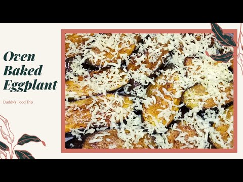 OVEN BAKED EGGPLANT RECIPE   3 INGREDIENTS ONLY