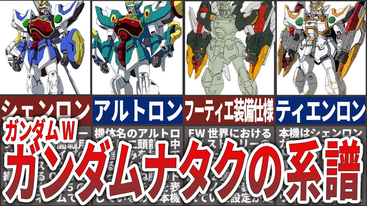 【ガンダム】ガンダムナタクの系譜進化 : ロボットアニメまとめCH