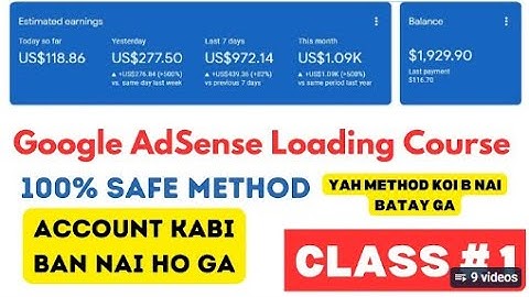 Google AdSense Loading 100% Safe Method 2025 || AdSense Loading / adsense loading method full cours