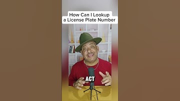 Lookup a License Plate Number