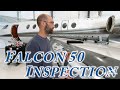 Falcon 50 Inspection Day 1 Mechanics Corner