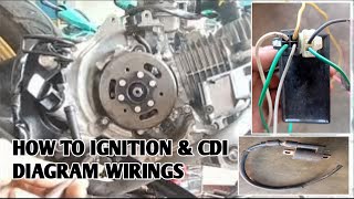 How to ignition coil motorcycle & 6 pin CDI diagram actual wirings
