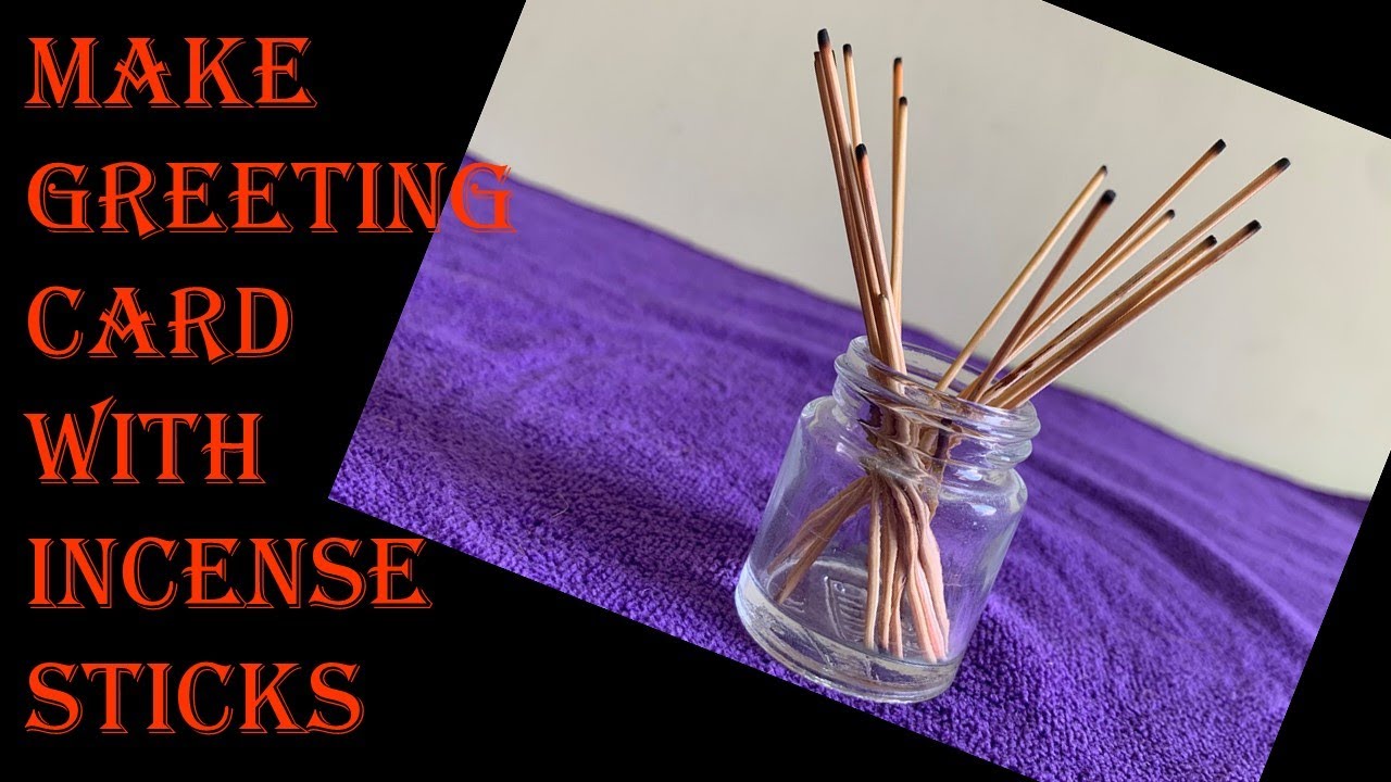 reuse of incense stick father's day gift idea handmade crafts DIY