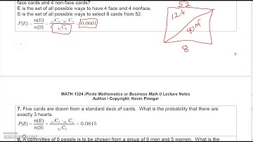 Finite Math 4 4 Part 3 Basic Probability Examples