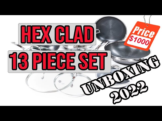 HexClad 13 Piece Cookware Set Unboxing 