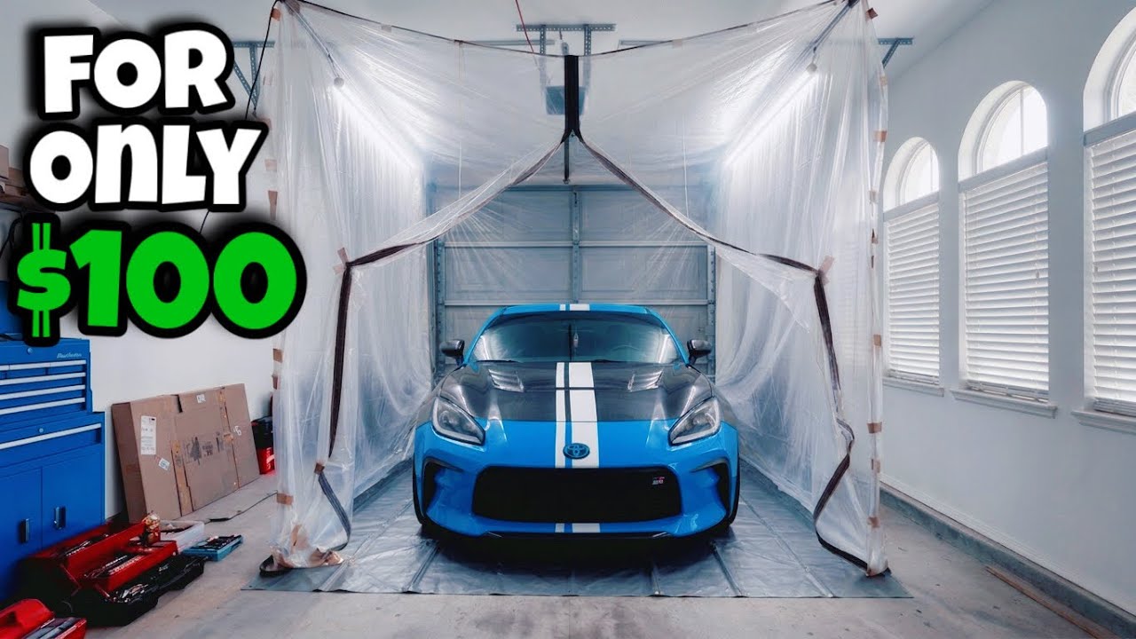 Making A DIY Paint Booth In My Garage!