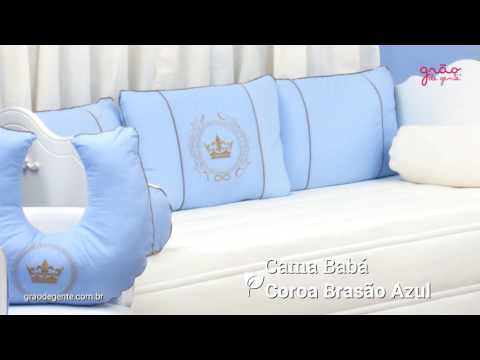 Quarto para Bebê Coroa Brasão Azul | Ref: 54315