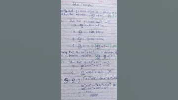 Solution of the differential equation