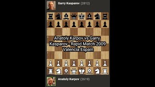 Anatoly Karpov vs Garry Kasparov. Sicilian Defense — elprofe62 on