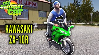 KAWASAKI ZX-10R - THE FASTEST MOTORCYCLE IN THE GAME - My Summer Car (Mod) #240 | Radex