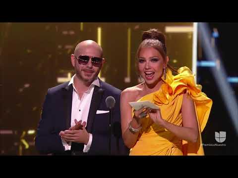 Video: Thalia Kopā Ar Pitbull Rīko Nuetsro Balvu