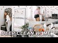 DEEP CLEAN MY NEW ROOM & BATHROOM WITH ME | a very ~satisfying~ cleaning and organizing vlog!