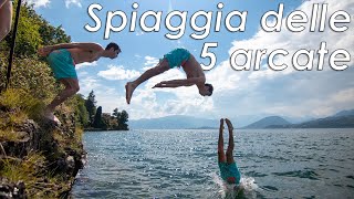 Acqua cristallina a pochi passi da Varese - Spiaggia delle 5 arcate [Castelveccana]