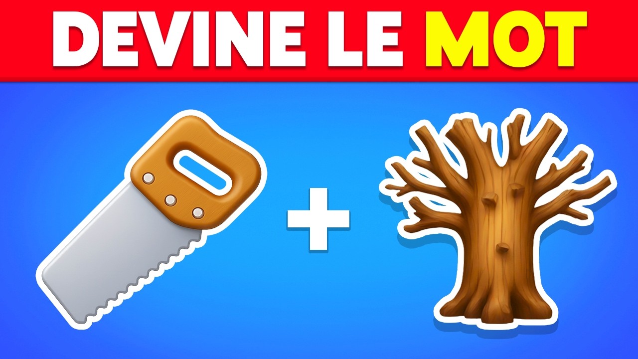 Devine 100 MOTS en ÉMOJIS 🤔🍎🌲 | Rébus et Devinettes en Émojis