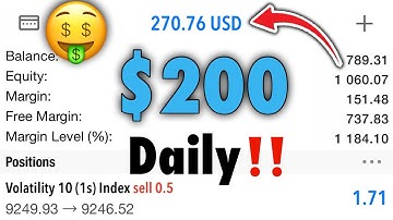 Easiest way to making $200💰daily trading Volatility indexes🤑🔥 LEARN THIS‼️#volatility75 #deriv