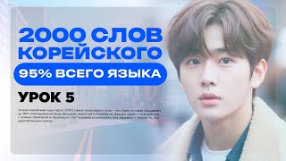 2000 СЛОВ КОРЕЙСКОГО ЯЗЫКА • 95% ВСЕГО ЯЗЫКА • УРОК 5 • УРОКИ КОРЕЙСКОГО ЯЗЫКА ОНЛАЙН