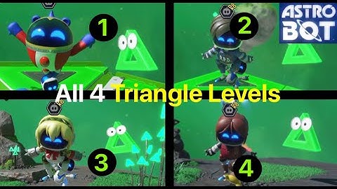 Astro Bot: All 4 Triangle Planets (Dashing Dillo, Cut 