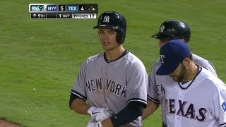 NYY@TEX: Lillibridge delivers a go-ahead RBI single