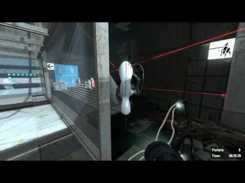 Portal 2 SP Challenges [Laser vs. Turret - 0 portals]