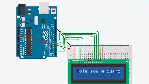 Simulando un LCD en Tinkercad con Arduino