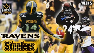 Kenny Pickett & George Pickens Lead Unbelievable Comeback! | Ravens vs Steelers Week 5 Highlights