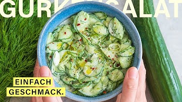 Der Hit auf jeder Sommerparty: Gurkensalat mit Schmand