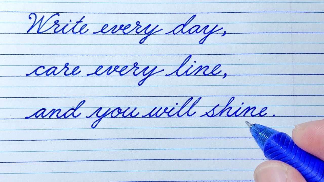 Cursive Writing Quote 99 | Cursive Handwriting Practice | Cursive Letters | How to write in cursive
