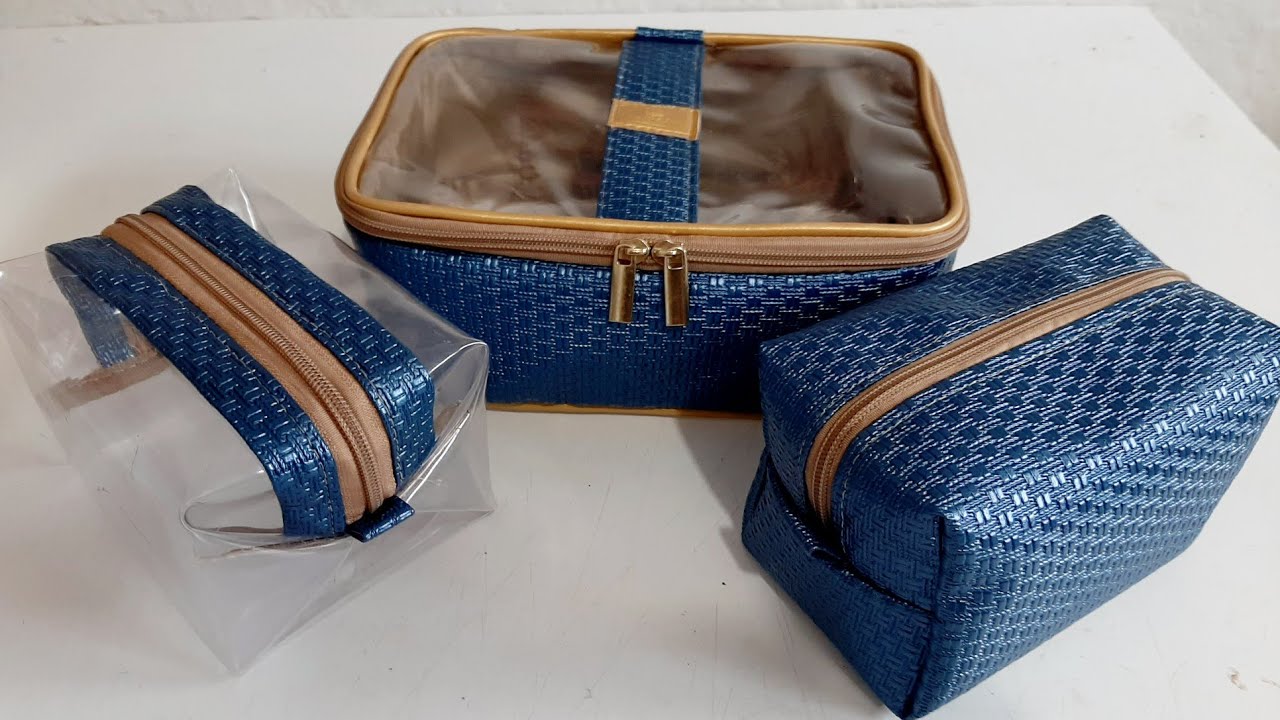 como fazer kit necessaire 3 peças @Sandrinha Atelie