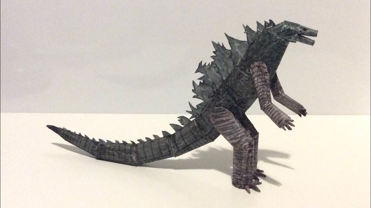 How To Make Paper Godzilla Youtube